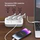 Фільтр живлення ColorWay CW-CHE34PDW GaN3 Pro PD 65W (2USB-A + 2 TYPE-C) 3 розетки, 4 USB, 2 м, білий