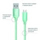 Кабель ColorWay USB - micro USB (M/M), 1 м, Mint (CW-CBUM002-MT)