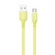 Кабель ColorWay USB - USB Type-C (M/M), soft silicone, 2.4 А, 1 м, Yellow (CW-CBUC043-Y)