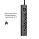 Фільтр живлення ColorWay CW-CHE435PDB 4 розетки, 3USB (2USB-A + 1 TYPE-C) (24W), 2м, Black