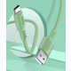 Кабель ColorWay USB - USB Type-C (M/M), soft silicone, 2.4 А, 1 м, Green (CW-CBUC042-GR)