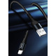 Кабель ColorWay USB - Lightning (M/M), nylon, 2.4 А, 1 м, Black (CW-CBUL045-BK)