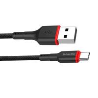 Кабель ColorWay USB - USB Type-C (M/M), 2.4 А, 1 м, Black (CW-CBUC064-BK)