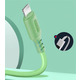 Кабель ColorWay USB - Lightning (M/M), soft silicone, 2.4 А, 1 м, Green (CW-CBUL042-GR)