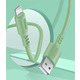 Кабель ColorWay USB - Lightning (M/M), soft silicone, 2.4 А, 1 м, Green (CW-CBUL042-GR)