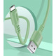 Кабель ColorWay USB - micro USB (M/M), soft silicone, 2.4 А, 1 м, Green (CW-CBUM042-GR)