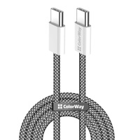 Кабель ColorWay USB Type-C - USB Type-C (M/M), 3.0 А, 2 м, Black (CW-CBPDCC068-BK)