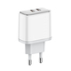 Мережевий зарядний пристрій ColorWay Power Delivery Port PPS USB (Type-C PD + Type-C PD) (40W) White (CW-CHS048PD-WT)