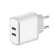Мережевий зарядний пристрій ColorWay Power Delivery Port PPS USB (Type-C PD + Type-C PD) (40W) White (CW-CHS048PD-WT)