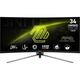 Монитор MSI 34" MAG 345CQR 2xHDMI, DP, VA, 3440x1440, 21:9, 180Hz, 1ms, sRGB 120%, CURVED, FreeSync, HAS