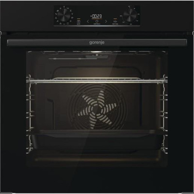 Духова шафа Gorenje електрична, 77л, A+, дисплей, IconLed, піроліз, чорний