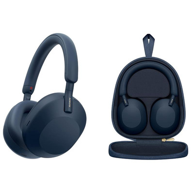 Навушники Over-ear Sony WH-1000XM5 BT 5.2, ANC, Hi-Res, AAC, LDAC, Wireless, Mic, Синій