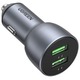 Автомобільний зарядний пристрій UGREEN CD213 36W 2xUSB QC 3.0 3A Car Charger (Темно-синій)