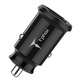 Автомобільний зарядний пристрій T-PHOX Charger Set 2.4A Dual+MicroUSB cable 1.2m (Чорний)
