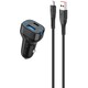 Автомобільний зарядний пристрій SkyDolphin SZ19V PD 20W + QC3.0 20W Black (AZP-000105) + кабель microUSB