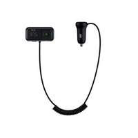 АЗП з FM-модулятором Baseus T typed S-16 wireless MP3 car charger  Black
