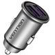 Автозарядка 2USB-A 30W QC3.0 Gray Mini Style Aluminium Alloy Type Vention