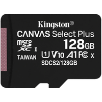 Карта пам'яті Kingston microSD 128GB C10 UHS-I R100MB/s + SD