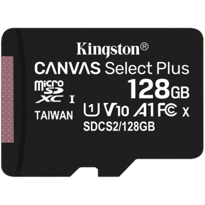 Карта пам'яті Kingston microSD 128GB C10 UHS-I R100MB/s + SD