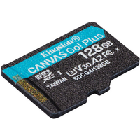 Карта пам`яті MicroSDXC  128GB UHS-I/U3 Class 10 Kingston Canvas Go! Plus R200/W200MB/s (SDCG4/128GBSP)