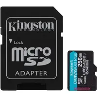 Карта пам`яті MicroSDXC  256GB UHS-I/U3 Class 10 Kingston Canvas Go! Plus R200/W160MB/s (SDCG4/256GBSP)