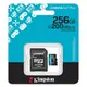 Карта пам`яті MicroSDXC  256GB UHS-I/U3 Class 10 Kingston Canvas Go! Plus R200/W160MB/s (SDCG4/256GBSP)