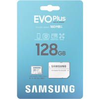 Карта пам`яті MicroSDXC  128GB UHS-I/U3 Class 10 Samsung Evo Plus R160MB/s + SD-адаптер (MB-MC128SA/EU)