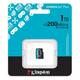 Карта памяти MicroSDXC 1TB UHS-I/U3 Class 10 Kingston Canvas Go! Plus R200/W160MB/s (SDCG4/1TBSP)