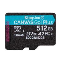 Карта памяти MicroSDXC  512GB UHS-I/U3 Class 10 Kingston Canvas Go! Plus R200/W160MB/s (SDCG4/512GBSP)