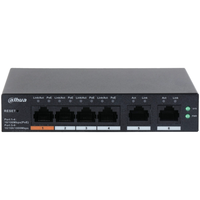 Комутатор 4 порти керований Dahua DH-CS4006-4ET-60 PoE