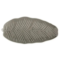 Блюдо Limited Edition LEAF GREY / 30x16.8 см /овальне (B010785)