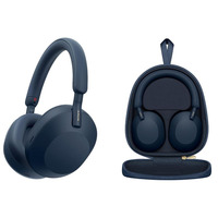 Навушники Over-ear Sony WH-1000XM5 BT 5.2, ANC, Hi-Res, AAC, LDAC, Wireless, Mic, Синій