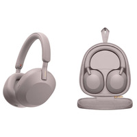 Навушники Over-ear Sony WH-1000XM5 BT 5.2, ANC, Hi-Res, AAC, LDAC, Wireless, Mic, Рожевий