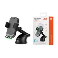 Автомобільний тримач 2Е Wireless для смартфону з бездротовою зарядкою 2USB 60Вт (2E-WCQ01-10)