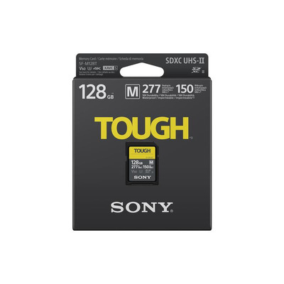 Карта памяти Sony 128GB SDXC C10 UHS-II U3 V60 R277/W150MB/s Tough