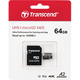 Transcend microSDXC 340S [Карта памяти  microSD 64GB C10 UHS-I U3 A2 R160/W80MB/s + SD]