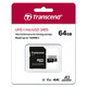 Transcend microSDXC 340S [Карта памяти  microSD 64GB C10 UHS-I U3 A2 R160/W80MB/s + SD]