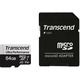 Transcend microSDXC 340S [Карта памяти  microSD 64GB C10 UHS-I U3 A2 R160/W80MB/s + SD]
