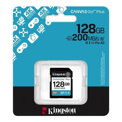 Карта пам'яті Kingston SD  128GB C10 UHS-I U3 V30 R200MB/s
