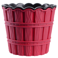 Горщик для квітів VIOLET HOUSE 0982 BAMBOO SMART RED д/квітів з внут. вставкою 1.2 л. (0982 BAMBOO SMART RED 1.2 л.)