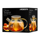 ARDESTO Заварник Golden Moon, 1000 мл, боросиликатное стекло, бамбук