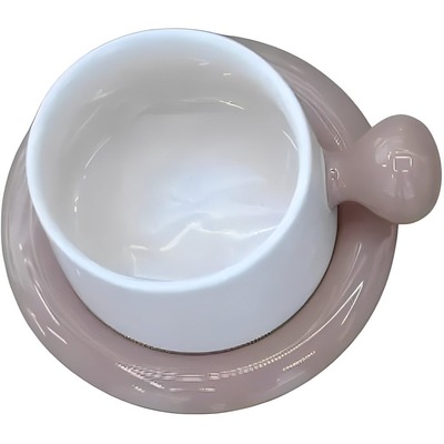Чашка LED ARADA NUDE з блюдц./ 250 мл в уп. (B060727)