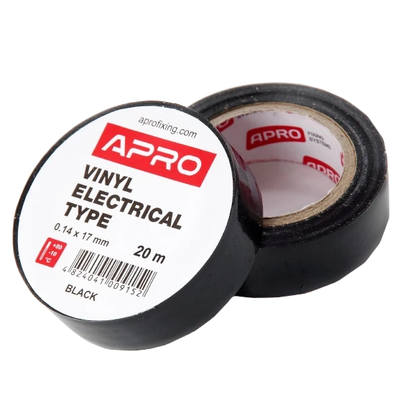 Iзоляцiйна стрiчка чорна  APRO 0.14х17 мм 20 м