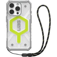 Чохол + ремінець UAG для Apple iPhone 16 Pro Pathfinder Clear Magsafe, Active Neon Lanyard (1144641BV01)