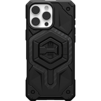 Чохол + магнітне кільце-тримач UAG для Apple iPhone 16 Pro Max Monarch Pro Magsafe Carbon Fiber, Black (1144571BV01)