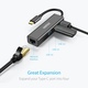 USB-Хаб Choetech USB HUB-U02-BK