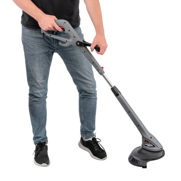 Тример електричний, 350 Вт, 230 В~50 Гц, 10000 об/хв, діаметр обертання ліски 250 мм, регулювання довжини