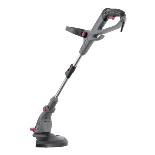 Тример електричний, 450 Вт, 230 В~50 Гц, 10000 об/хв, діаметр обертання ліски 300 мм, регулювання довжини