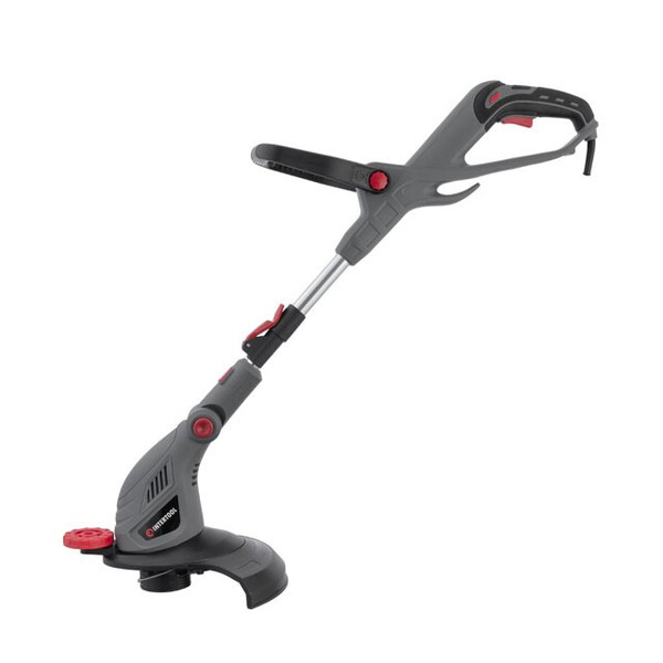 Тример електричний, 450 Вт, 230 В~50 Гц, 10000 об/хв, діаметр обертання ліски 300 мм, регулювання довжини