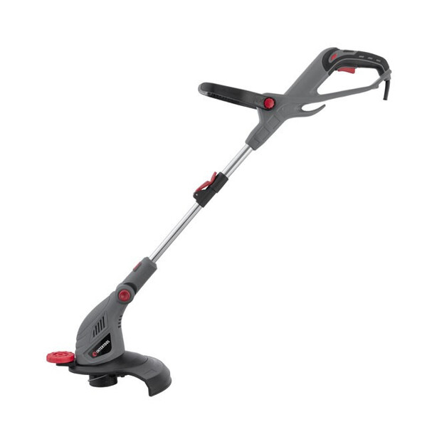 Тример електричний, 450 Вт, 230 В~50 Гц, 10000 об/хв, діаметр обертання ліски 300 мм, регулювання довжини